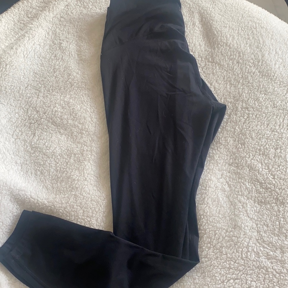 black leggings in a size medium
